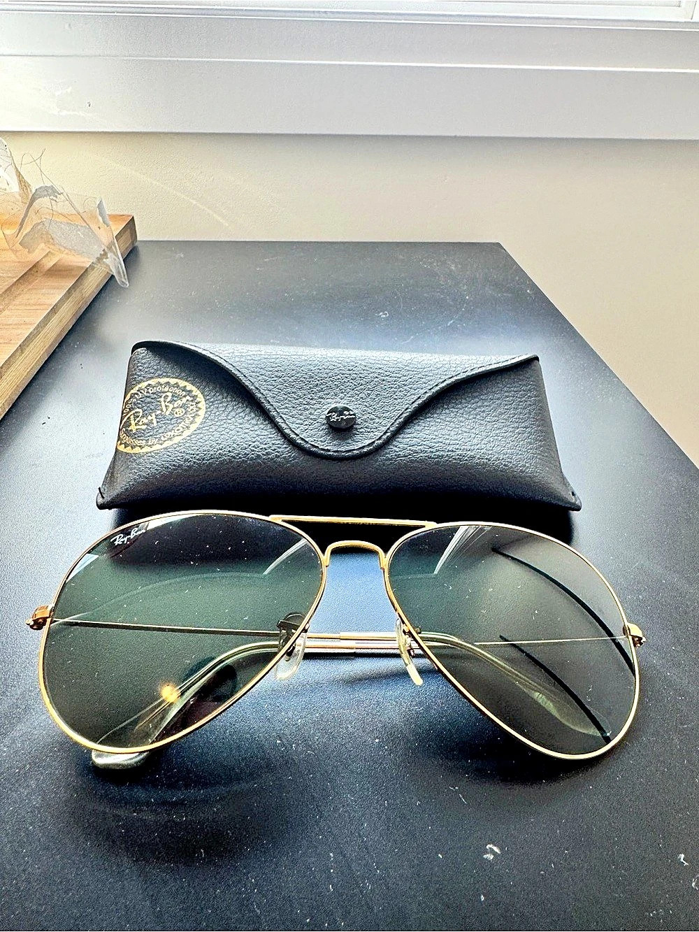Ray-Ban Aviator Large Metal RB3025 Gold-Tone Aviator Sunglasses